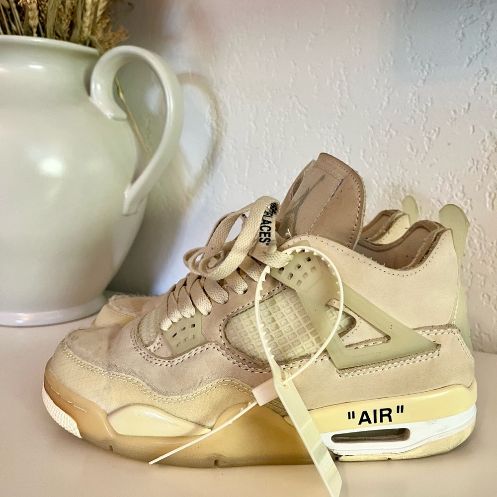 Nike Air Jordan 4 Off-White Sail Sneakers